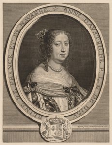 Anna van Oostenrijk, koningin van Frankrijk door Robert Nanteuil