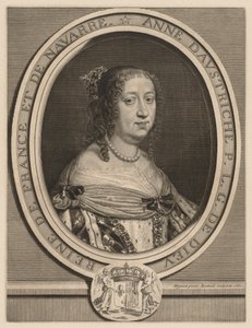 Anna van Oostenrijk, Koningin van Frankrijk, 1660 door Robert Nanteuil