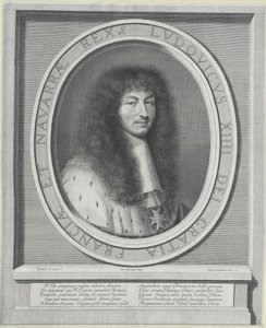 Koning van Frankrijk Lodewijk XIV door Robert Nanteuil
