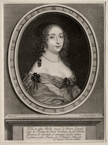 Marie Louise de Gonzague, koningin van Polen door Robert Nanteuil