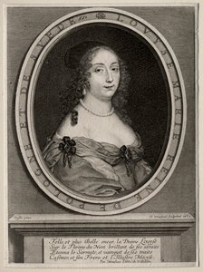 Marie Louise de Gonzague, koningin van Polen, 1653 door Robert Nanteuil