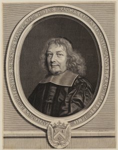 Portret van Antoine Barillon [Barrillon] door Robert Nanteuil