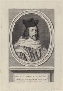 Portret van Jacques Le Coigneux door Robert Nanteuil