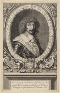 Portret van Jean Baptiste Budes de Guébriant, Frans maarschalk door Robert Nanteuil