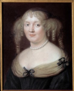 Portret van Marie de Rabutin-Chantal, Markiezin de Sévigné, vrouw van letters. Kasteel van Bussy-Rabutin door Robert Nanteuil