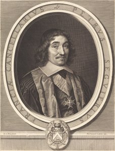 Kanselier Pierre Seguier door Robert Nanteuil after Charles Le Brun