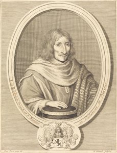 Jean de Mesgrigny door Robert Nanteuil after Jean Daret