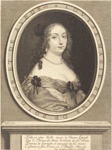 Louis-Marie, Koningin van Polen door Robert Nanteuil after Justus van Verus