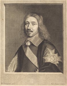 Kanselier Michel Le Tellier door Robert Nanteuil after Philippe de Champaigne