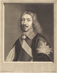 Kanselier Michel Le Tellier door Robert Nanteuil after Philippe de Champaigne