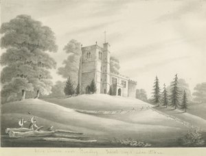 Arley Kerk: sepia tekening, 1824