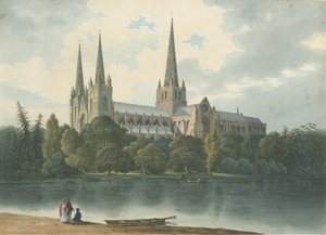 Lichfield Cathedral - Zuidwestelijke Aanblik