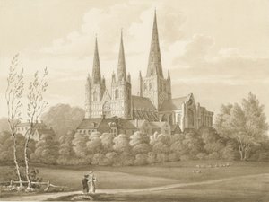 Lichfield Cathedral - West Zuidwestelijke Aanblik