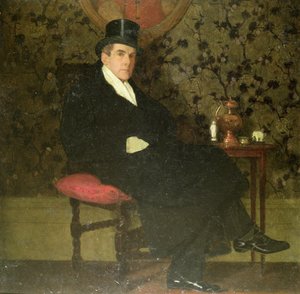 Man in een Bontjas