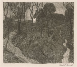 Een eenzame boerderij door Robert Polhill Bevan