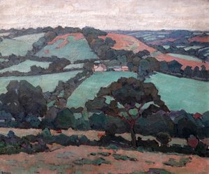 Brimley Hill, Devon door Robert Polhill Bevan
