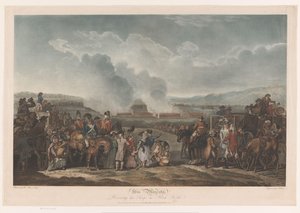 George III bekijkt zijn troepen bij Blackheath