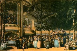 Vauxhall Gardens, Lambeth, ca. 1785 door Robert Pollard