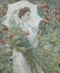 De witte parasol