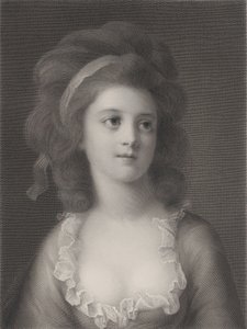 Halflang portret van Sophie of Apollonia Helena Potocka als jong meisje door Robert Reyher