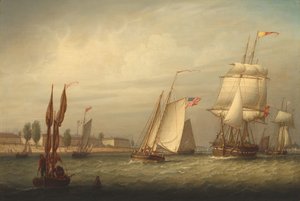 Haven van Boston door Robert Salmon