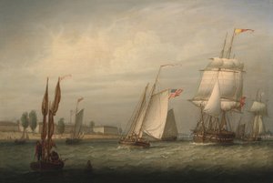 Haven van Boston door Robert Salmon