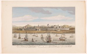 Gezicht op Fort Saint George te Madras door Robert Sayer