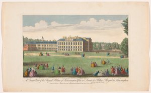 Gezicht op Kensington Palace te Londen