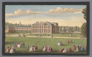 Gezicht op Kensington Palace te Londen