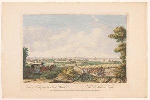 Gezicht op de stad Leith door Robert Sayer