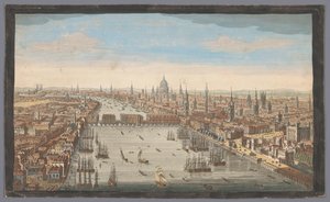 Gezicht op de stad Londen