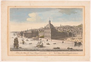 Gezicht op het Koninklijk Paleis te Lissabon