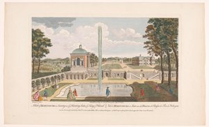 Gezicht op het Schloss Moritzburg door Robert Sayer