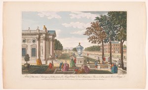 Gezicht op het Schloss Pillnitz door Robert Sayer