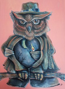 Wise Owl-nachtlampje door Robert Sigaard