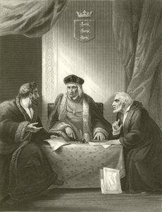 Henry VII met Empson en Dudley door Robert Smirke