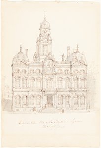 Hôtel de Ville, Place des Terreaux, Lyon door Robert Smirke