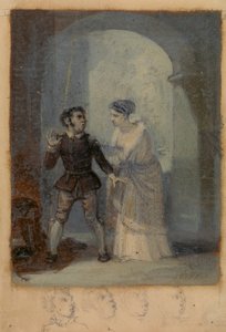 Katherina en Grumio door Robert Smirke