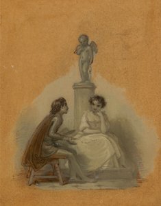 Ze Vertelde Nooit Haar Liefde, Maar Zat Als Geduld op een Monument door Robert Smirke