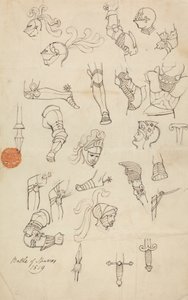 Studies voor Pantser door Robert Smirke