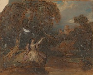 De Dood van Ophelia door Robert Smirke
