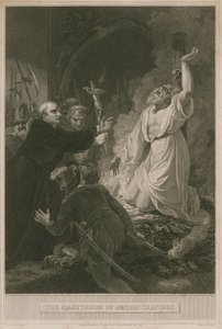 De marteldood van aartsbisschop Cranmer door Robert Smirke