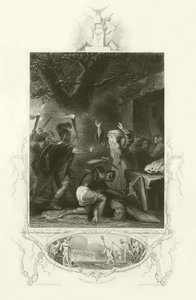 Het bloedbad van de Druïden door Robert Smirke