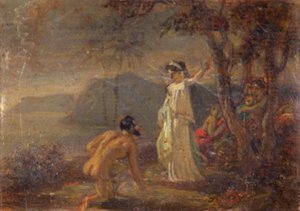 Ulysses en Nausicaa, ca. 1772-1845 door Robert Smirke