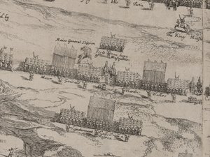 Beschrijving van de Legers van Paard en Voet van Zijne Majesteit, en Sir Thomas Fairefax; de Veertiende Juni 1645 door Robert Streater or Streeter