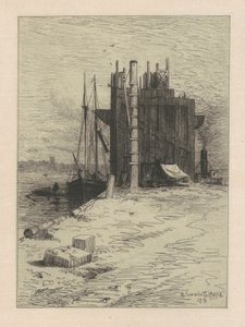 Kolenzakken in New Bedford door Robert Swain Gifford