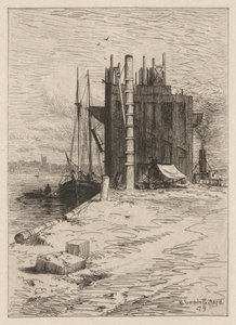 Kolenzakken in New Bedford door Robert Swain Gifford