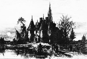 Het Huis van Usher, illustratie uit 