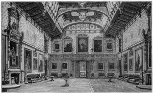 De Waterloo Kamer, Windsor Castle, 1880 door Robert Taylor Pritchett