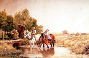 Hooitijd tussen de buien door Robert Thorne Waite